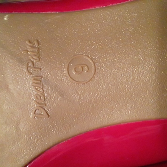 Sexy Red Sz 9 Dream Pairs Kitten Heel Gorgeous Pumps - Picture 8 of 10